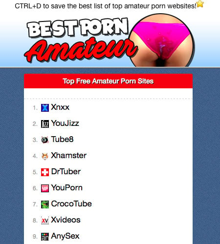 Sites free amateur porn 20 Best